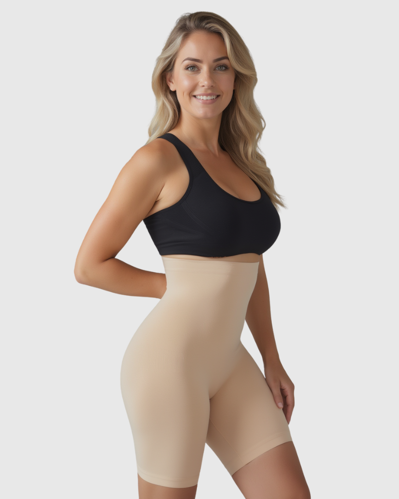 Kompresyjne szorty z wysokim stanem (2 szt.)