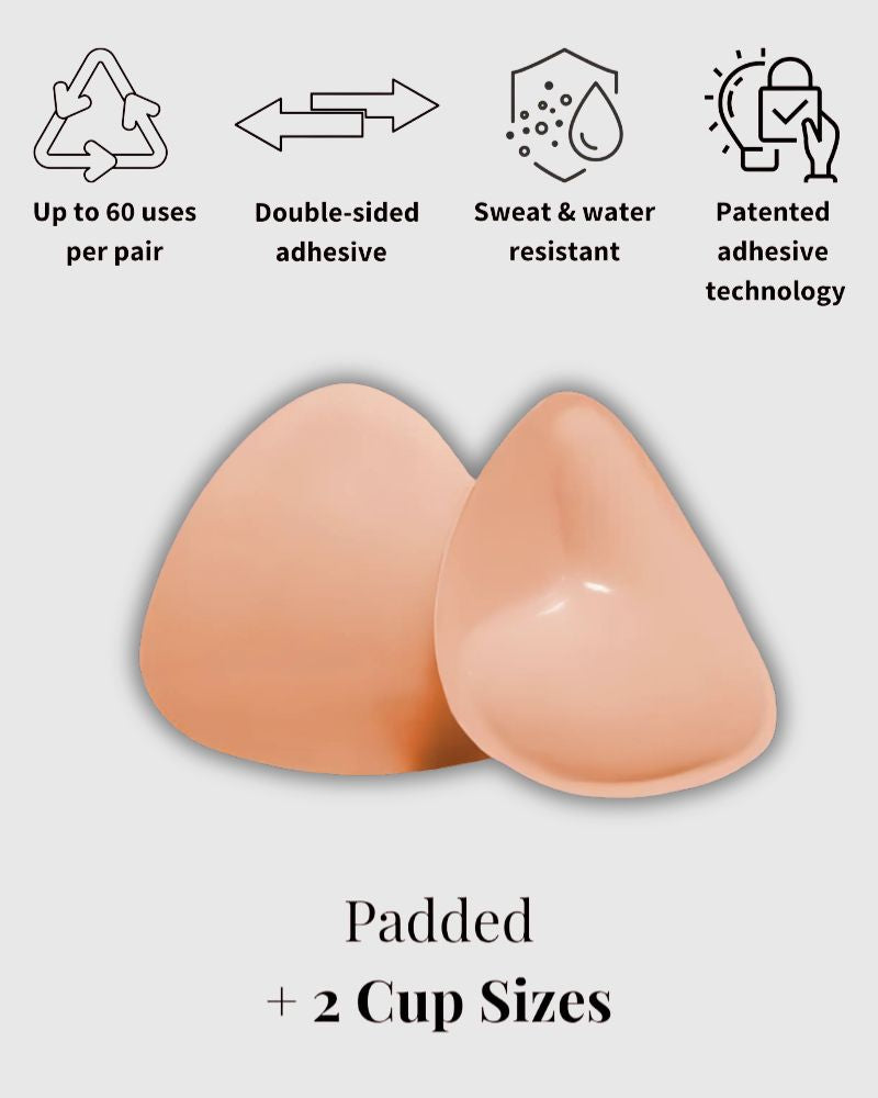 Podwójne samoprzylepne wkładki do biustu